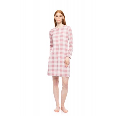 W1788 - Type - NIGHTGOWN JACQUARD ROSE PLAID- (W1788)