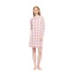 W1788 - Type - NIGHTGOWN JACQUARD ROSE PLAID- (W1788) W1788 - Type - NIGHTGOWN JACQUARD ROSE PLAID- (W1788)