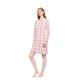 W1788 - Type - NIGHTGOWN JACQUARD ROSE PLAID- (W1788) W1788 - Type - NIGHTGOWN JACQUARD ROSE PLAID- (W1788)