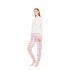 W1789 - Off White - PYJAMAS JACQUARD ROSE PLAID- (W1789)