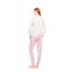 W1789 - Off White - PYJAMAS JACQUARD ROSE PLAID- (W1789) W1789 - Off White - PYJAMAS JACQUARD ROSE PLAID- (W1789)