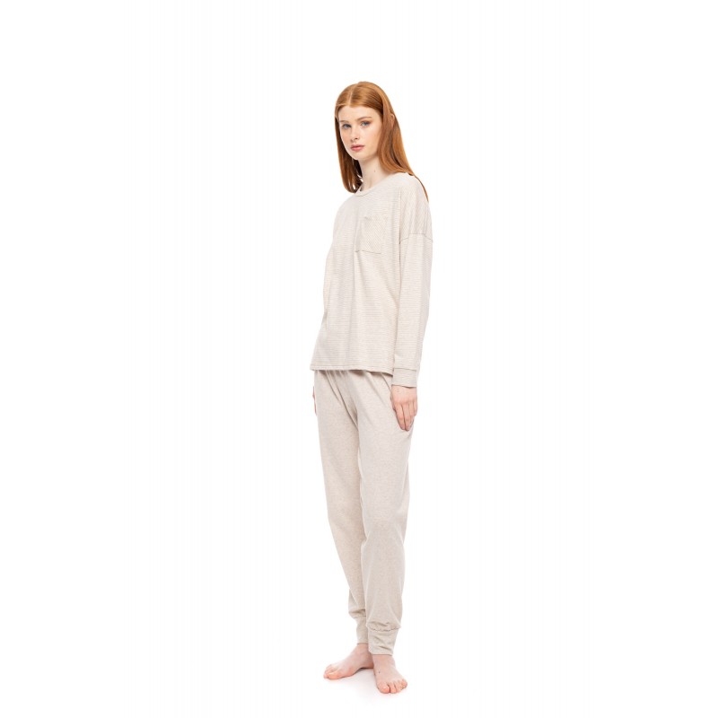 W1791 - Type - PYJAMA HAZELNUT STRIPES- (W1791) W1791 - Type - PYJAMA HAZELNUT STRIPES- (W1791)