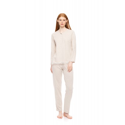 W1792 - Type - PYJAMA HAZELNUT STRIPES- (W1792)