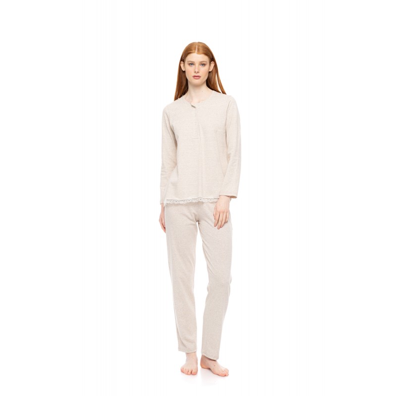 W1792 - Type - PYJAMA HAZELNUT STRIPES- (W1792) W1792 - Type - PYJAMA HAZELNUT STRIPES- (W1792)