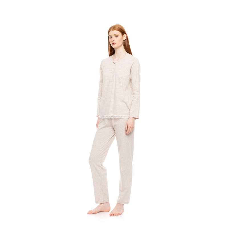W1792 - Type - PYJAMA HAZELNUT STRIPES- (W1792) W1792 - Type - PYJAMA HAZELNUT STRIPES- (W1792)