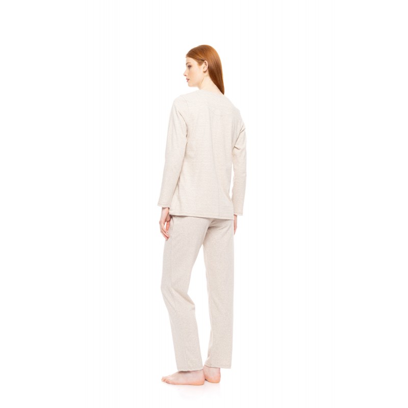 W1792 - Type - PYJAMA HAZELNUT STRIPES- (W1792) W1792 - Type - PYJAMA HAZELNUT STRIPES- (W1792)