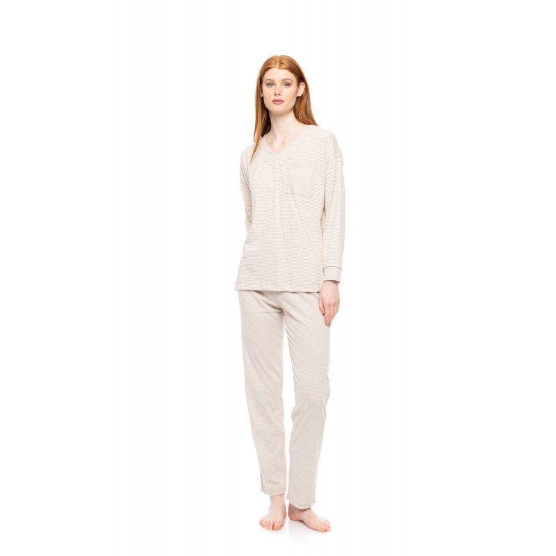 W1794 - Type - PYJAMA HAZELNUT STRIPES- (W1794) W1794 - Type - PYJAMA HAZELNUT STRIPES- (W1794)