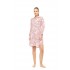W1803 - Type - NIGHTGOWN BUTTONED ROSE LEOPARD- (W1803)