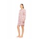W1803 - Type - NIGHTGOWN BUTTONED ROSE LEOPARD- (W1803)