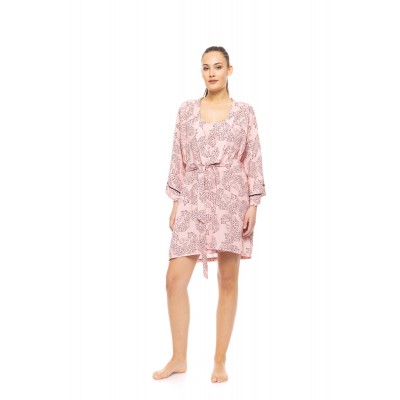 W1806 - Type - ROBE ROSE LEOPARD- (W1806)