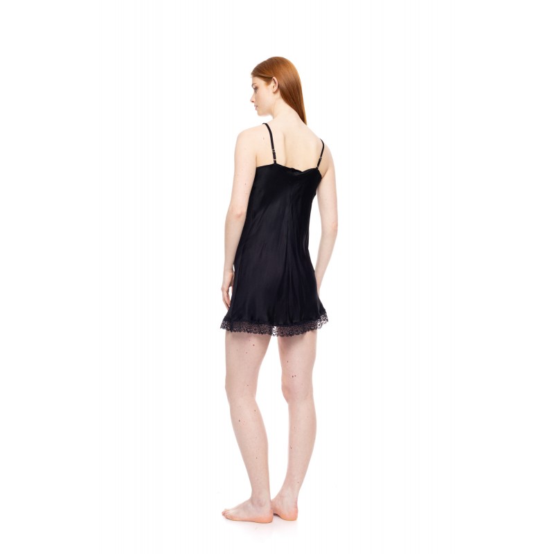 W1817 - Yacht Blue - NIGHTGOWN SATIN PURE CHIC- (W1817) W1817 - Yacht Blue - NIGHTGOWN SATIN PURE CHIC- (W1817)