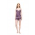 W1818 - Violete - BABY DOLL SATIN PURE CHIC- (W1818)