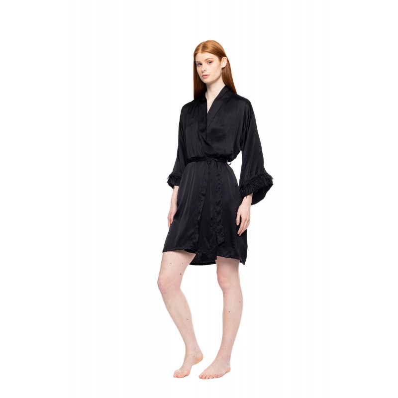 W1822 - Black - ROBE PURE CHIC- (W1822) W1822 - Black - ROBE PURE CHIC- (W1822)