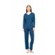 W1824 - Dusty Pink - PYJAMA WARM STRIPES- (W1824)