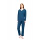 W1824 - Dusty Pink - PYJAMA WARM STRIPES- (W1824)