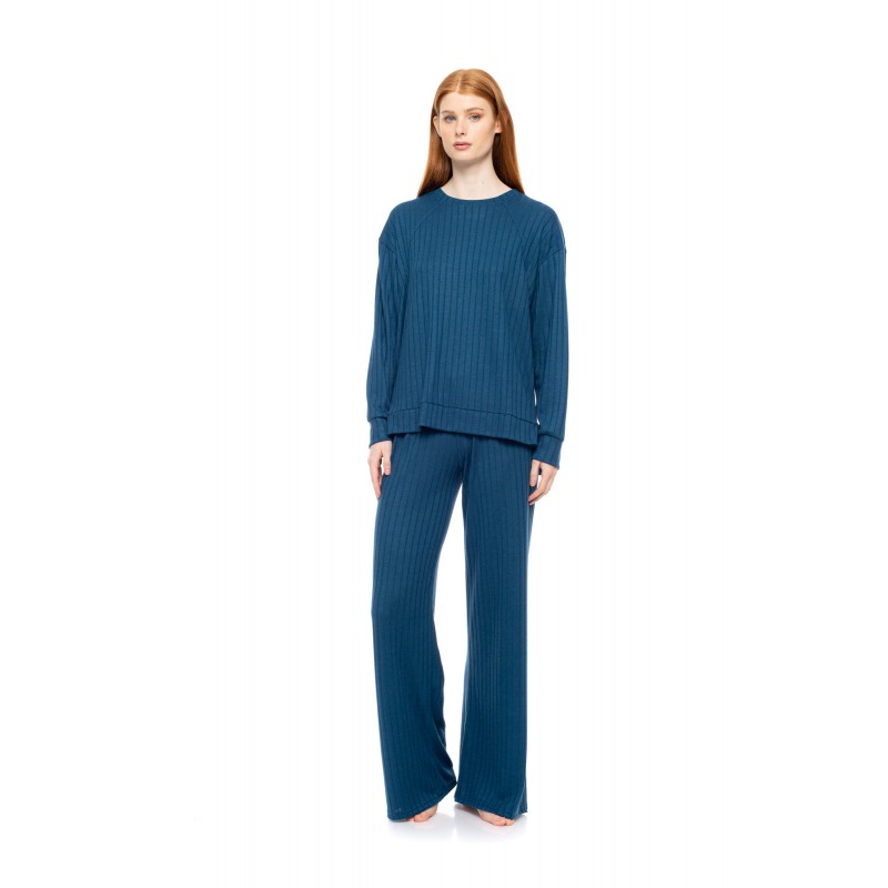 W1826 - Mint - PYJAMA WARM STRIPES- (W1826) W1826 - Mint - PYJAMA WARM STRIPES- (W1826)