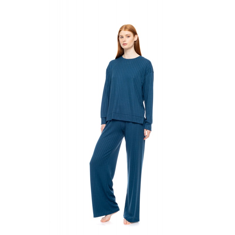 W1826 - Mint - PYJAMA WARM STRIPES- (W1826) W1826 - Mint - PYJAMA WARM STRIPES- (W1826)