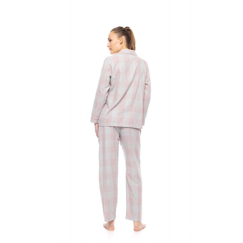 W1834 - Type - PYJAMA BUTTONED SOFT ROSE PLAID- (W1834) W1834 - Type - PYJAMA BUTTONED SOFT ROSE PLAID- (W1834)