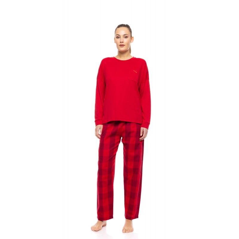 W1840 - Type - PYJAMA RASPBERRY PLAID- (W1840) W1840 - Type - PYJAMA RASPBERRY PLAID- (W1840)