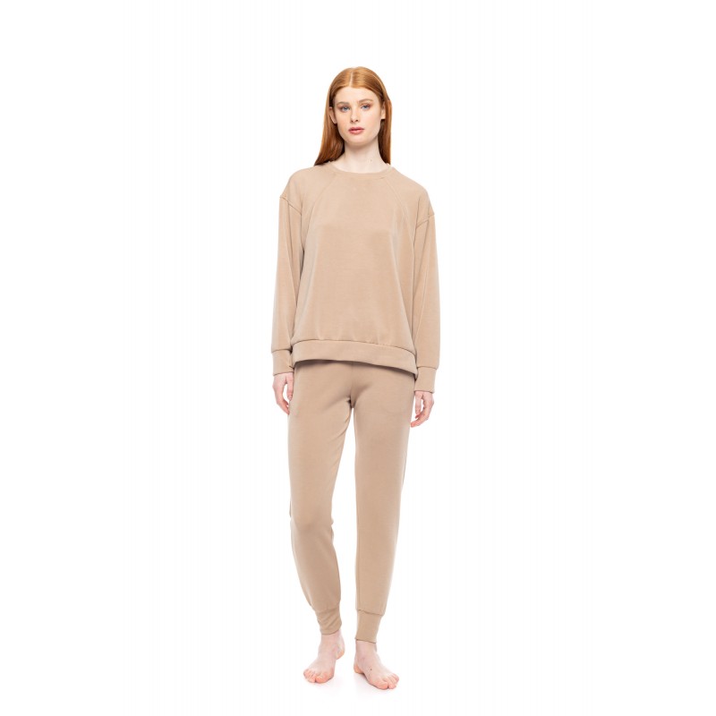 W1847 - Yacht Blue - Loungewear Set Soft Modal Stretch- (W1847) W1847 - Yacht Blue - Loungewear Set Soft Modal Stretch- (W1847)