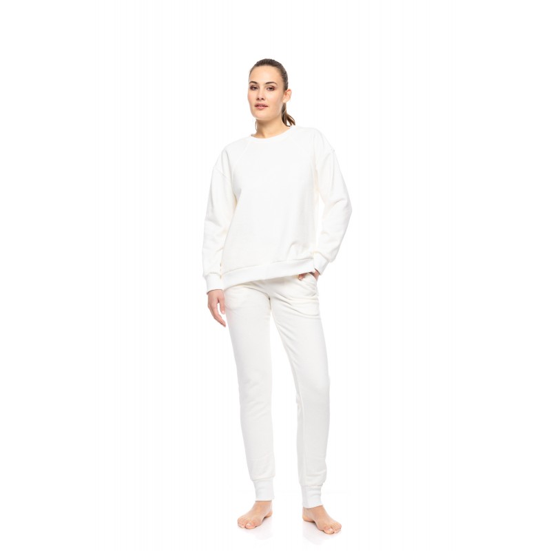 W1851 - Off White - LOUNGEWEAR SOFT SOLID- (W1851) W1851 - Off White - LOUNGEWEAR SOFT SOLID- (W1851)