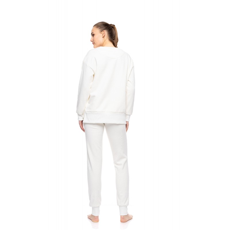 W1851 - Off White - LOUNGEWEAR SOFT SOLID- (W1851) W1851 - Off White - LOUNGEWEAR SOFT SOLID- (W1851)