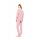 W1859 - Dusty Pink - LOUNGEWEAR VELVET PETIT STRIPE- (W1859) W1859 - Dusty Pink - LOUNGEWEAR VELVET PETIT STRIPE- (W1859)