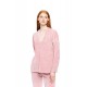 W1859 - Dusty Pink - LOUNGEWEAR VELVET PETIT STRIPE- (W1859) W1859 - Dusty Pink - LOUNGEWEAR VELVET PETIT STRIPE- (W1859)