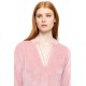 W1859 - Dusty Pink - LOUNGEWEAR VELVET PETIT STRIPE- (W1859) W1859 - Dusty Pink - LOUNGEWEAR VELVET PETIT STRIPE- (W1859)