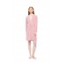 W1860 - Dusty Pink - LOUNGEWEAR VELVET PETIT STRIPE- (W1860)