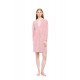 W1860 - Dusty Pink - LOUNGEWEAR VELVET PETIT STRIPE- (W1860)