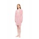 W1860 - Dusty Pink - LOUNGEWEAR VELVET PETIT STRIPE- (W1860)