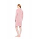 W1860 - Dusty Pink - LOUNGEWEAR VELVET PETIT STRIPE- (W1860)
