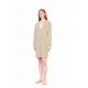 W1860 - Sand - LOUNGEWEAR VELVET PETIT STRIPE- (W1860)