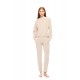 W1861 - Sand - LOUNGEWEAR VELVET PETIT STRIPE- (W1861) W1861 - Sand - LOUNGEWEAR VELVET PETIT STRIPE- (W1861)