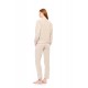 W1861 - Sand - LOUNGEWEAR VELVET PETIT STRIPE- (W1861) W1861 - Sand - LOUNGEWEAR VELVET PETIT STRIPE- (W1861)