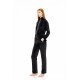 W1862 - Black - TRUCKSUIT VELVET GOLD DETAIL- (W1862)