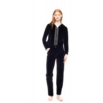 W1863 - Black - TRUCKSUIT VELVET GOLD DETAIL- (W1863)