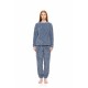 W1873 - Cosmos Blue - PYJAMA FLEECE LEO- (W1873)