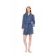 W1874 - Cosmos Blue - ROBE FLEECE LEO- (W1874) W1874 - Cosmos Blue - ROBE FLEECE LEO- (W1874)