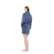 W1874 - Cosmos Blue - ROBE FLEECE LEO- (W1874) W1874 - Cosmos Blue - ROBE FLEECE LEO- (W1874)