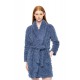W1874 - Cosmos Blue - ROBE FLEECE LEO- (W1874) W1874 - Cosmos Blue - ROBE FLEECE LEO- (W1874)
