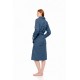 W1875 - Cosmos Blue - ROBE LONG FLEECE LEO- (W1875)