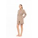 W1879 - Sand - ROBE FLEECE STRIPE- (W1879) W1879 - Sand - ROBE FLEECE STRIPE- (W1879)