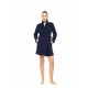 W1879 - Yacht Blue - ROBE FLEECE STRIPE- (W1879)