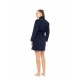 W1879 - Yacht Blue - ROBE FLEECE STRIPE- (W1879)