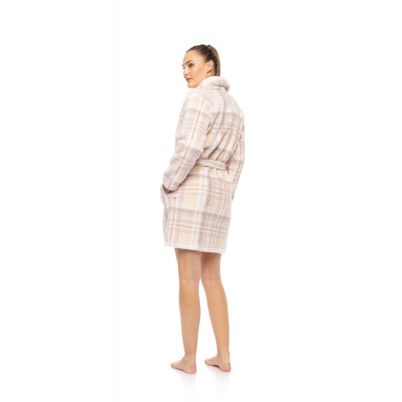 W1885 - Type - ROBE FLEECE SOFT PLAID- (W1885)