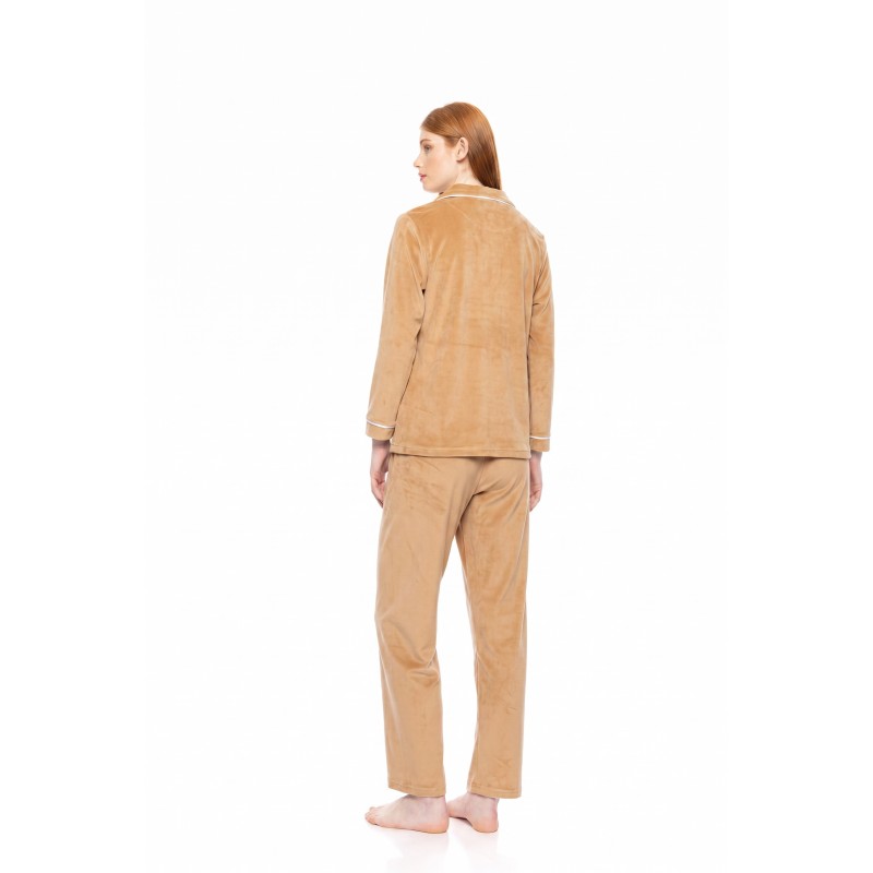 W1888 - Skin - PYJAMA BUTTONED SOFT VELVET- (W1888) W1888 - Skin - PYJAMA BUTTONED SOFT VELVET- (W1888)