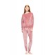 W1889 - Dusty Pink - PYJAMA SOFT VELVET- (W1889) W1889 - Dusty Pink - PYJAMA SOFT VELVET- (W1889)