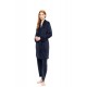W1893 - Yacht Blue - ROBE SOFT VELVET- (W1893) W1893 - Yacht Blue - ROBE SOFT VELVET- (W1893)